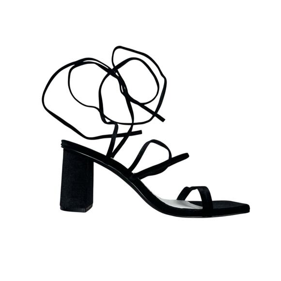 Women's Altar'd State Black Platform Sandals Heel Shoes 10 Block Strappy - Picture 9 of 11